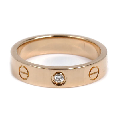 CARTIER カルティエ K18PG ピンクゴールド ミニラブ 1P ダイヤ リング・指輪 B4050751 ダイヤモンド 11号 51 4.5g レディース【中古】【美品】