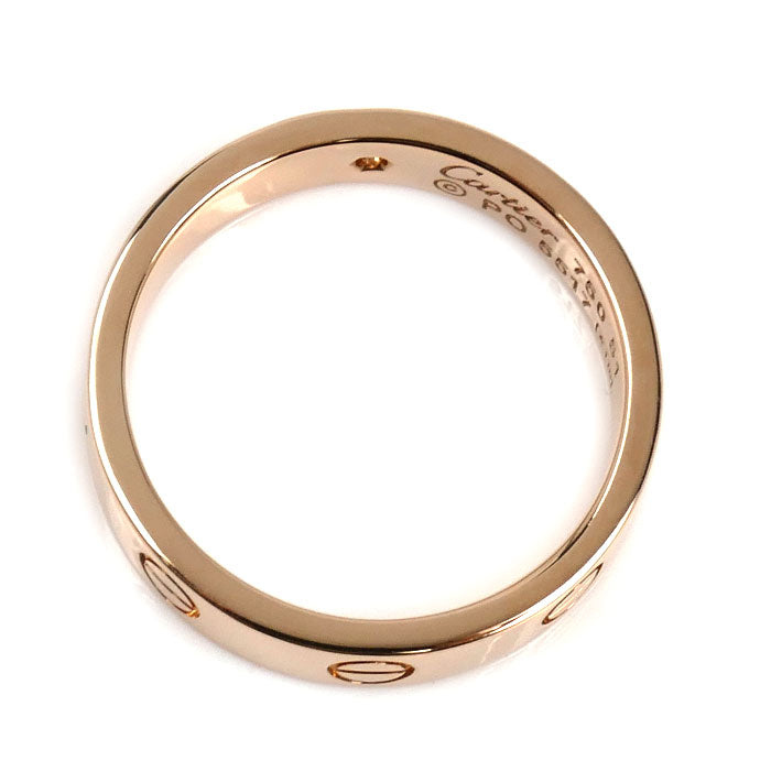 CARTIER カルティエ K18PG ピンクゴールド ミニラブ 1P ダイヤ リング・指輪 B4050751 ダイヤモンド 11号 51 4.5g レディース【中古】【美品】
