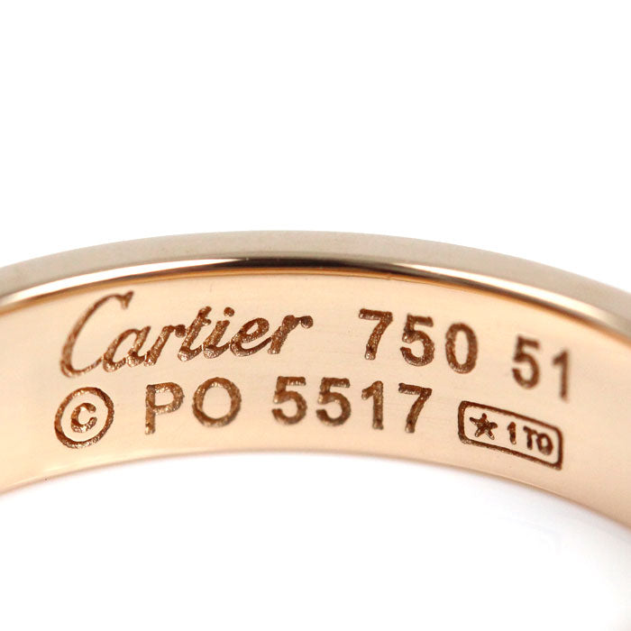 CARTIER カルティエ K18PG ピンクゴールド ミニラブ 1P ダイヤ リング・指輪 B4050751 ダイヤモンド 11号 51 4.5g レディース【中古】【美品】