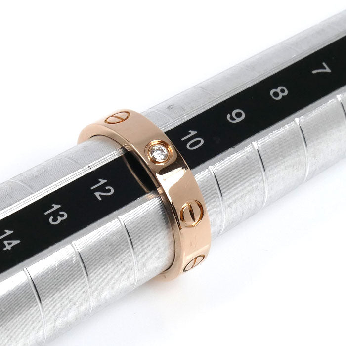 CARTIER カルティエ K18PG ピンクゴールド ミニラブ 1P ダイヤ リング・指輪 B4050751 ダイヤモンド 11号 51 4.5g レディース【中古】【美品】