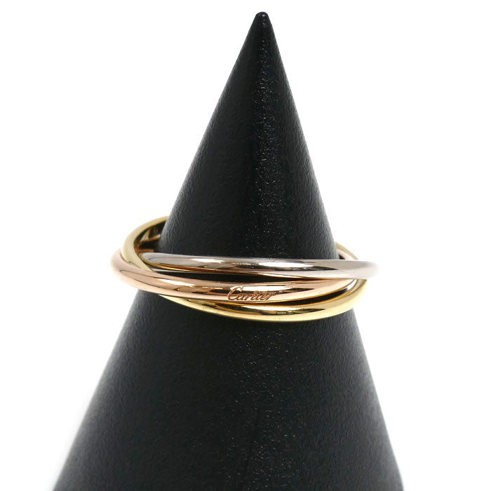 CARTIER カルティエ K18YG/PG/WG トリニティ リング・指輪 10号 50 3.2g レディース【中古】