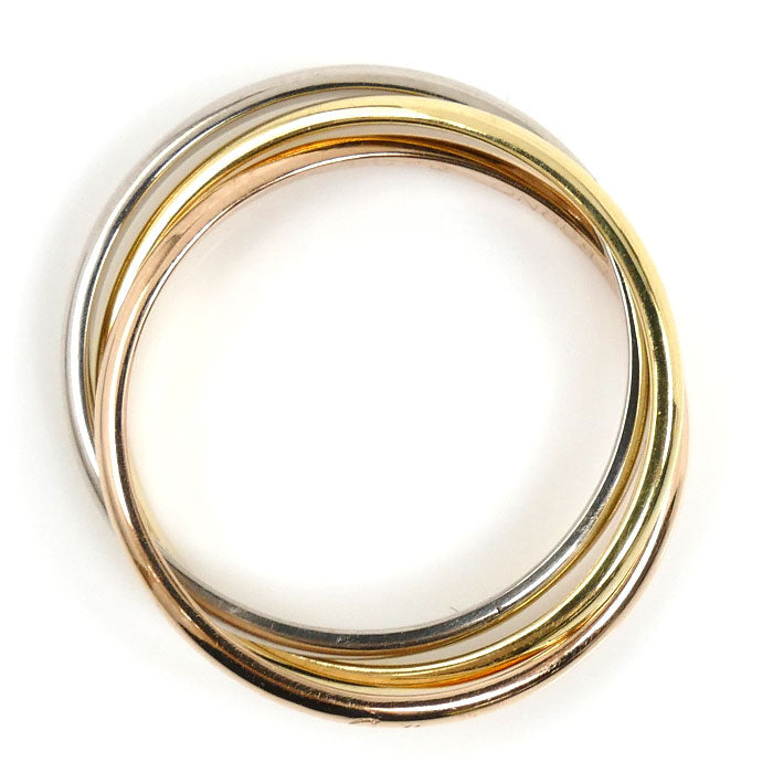 CARTIER カルティエ K18YG/PG/WG トリニティ リング・指輪 10号 50 3.2g レディース【中古】