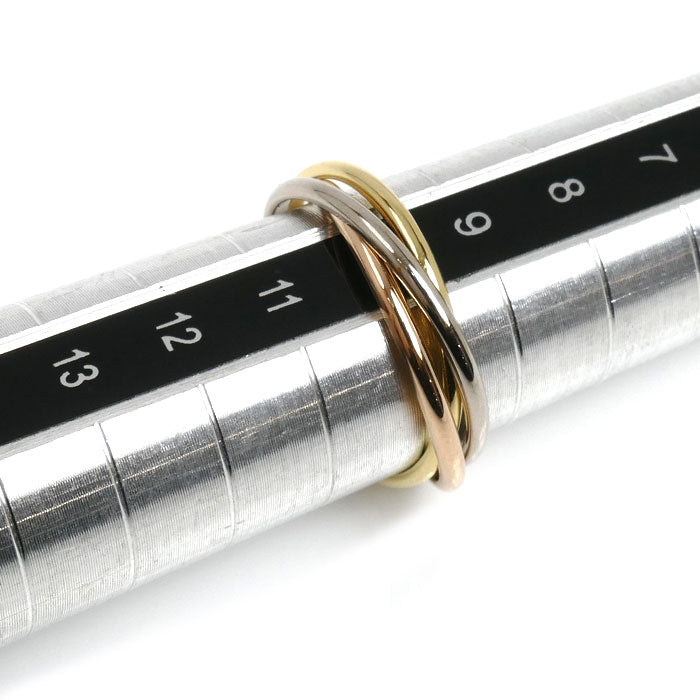 CARTIER カルティエ K18YG/PG/WG トリニティ リング・指輪 10号 50 3.2g レディース【中古】