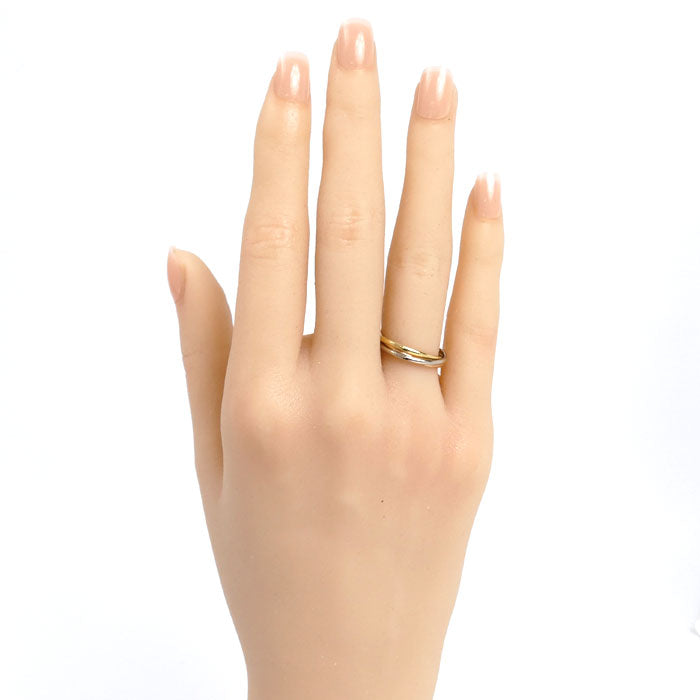 CARTIER カルティエ K18YG/PG/WG トリニティ リング・指輪 10号 50 3.2g レディース【中古】