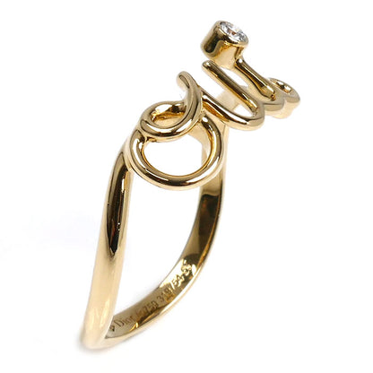 Dior ディオール K18YG イエローゴールド アムールリング リング・指輪 JOUI95001 ダイヤモンド 13号 53 2.0g レディース【中古】【美品】