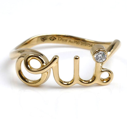 Dior ディオール K18YG イエローゴールド アムールリング リング・指輪 JOUI95001 ダイヤモンド 13号 53 2.0g レディース【中古】【美品】