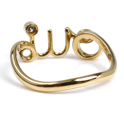 Dior ディオール K18YG イエローゴールド アムールリング リング・指輪 JOUI95001 ダイヤモンド 13号 53 2.0g レディース【中古】【美品】