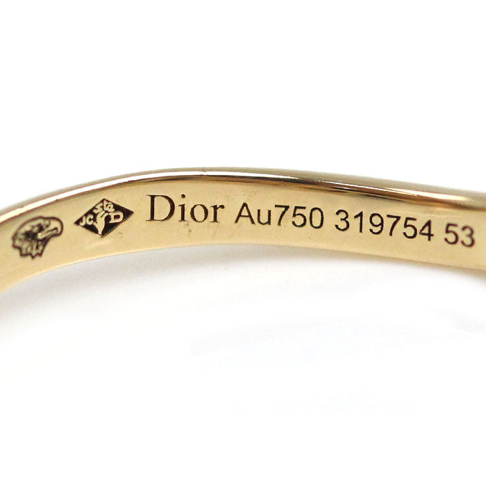 Dior ディオール K18YG イエローゴールド アムールリング リング・指輪 JOUI95001 ダイヤモンド 13号 53 2.0g レディース【中古】【美品】