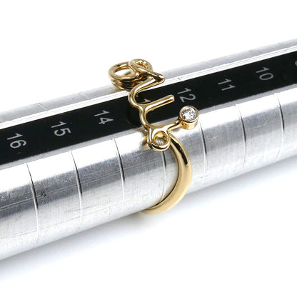 Dior ディオール K18YG イエローゴールド アムールリング リング・指輪 JOUI95001 ダイヤモンド 13号 53 2.0g レディース【中古】【美品】