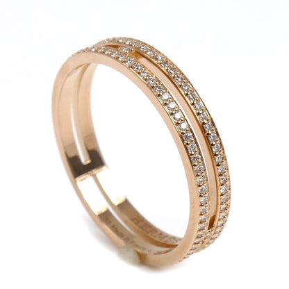 HERMES エルメス K18PG ピンクゴールド アリアンヌ ダイヤ リング・指輪 H119699B 00055 ダイヤモンド 14.5号 55 2.8g レディース【中古】【美品】