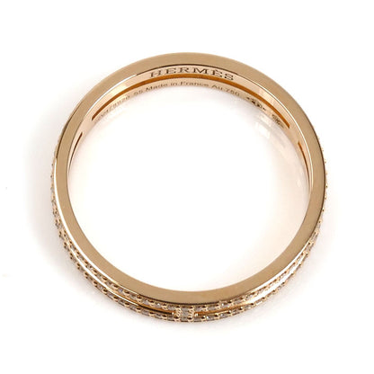 HERMES エルメス K18PG ピンクゴールド アリアンヌ ダイヤ リング・指輪 H119699B 00055 ダイヤモンド 14.5号 55 2.8g レディース【中古】【美品】