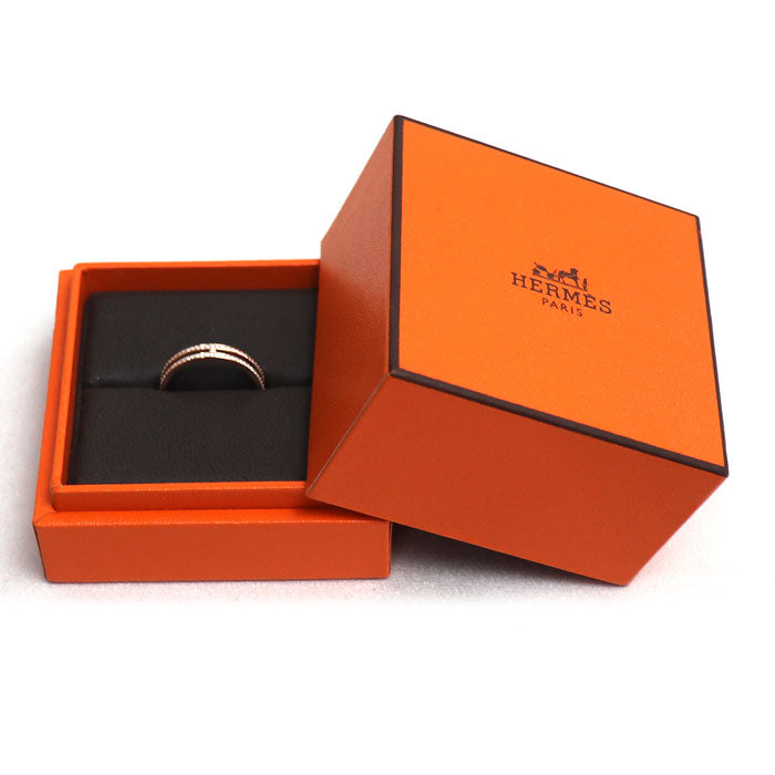 HERMES エルメス K18PG ピンクゴールド アリアンヌ ダイヤ リング・指輪 H119699B 00055 ダイヤモンド 14.5号 55 2.8g レディース【中古】【美品】