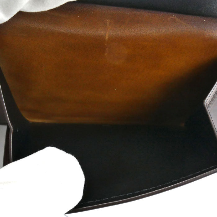 Berluti ベルルッティ フィギュア コイン フラップ コンパクトウォレット 二つ折り財布 ブラウン メンズ【中古】【美品】