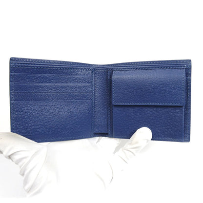 GUCCI グッチ GG コインウォレット ブルー インテリア 二つ折り財布 ベージュ 768244 FACQC 9751 メンズ【中古】【美品】