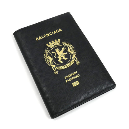 BALENCIAGA バレンシアガ パスポートホルダー パスポートケース ブラック 7877422AA3R1000 ユニセックス【中古】【美品】
