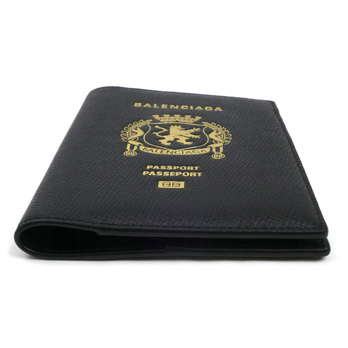 BALENCIAGA バレンシアガ パスポートホルダー パスポートケース ブラック 7877422AA3R1000 ユニセックス【中古】【美品】