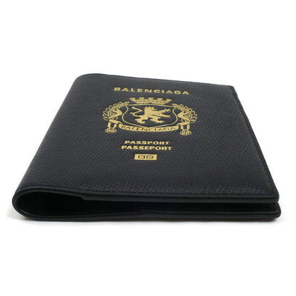 BALENCIAGA バレンシアガ パスポートホルダー パスポートケース ブラック 7877422AA3R1000 ユニセックス【中古】【美品】