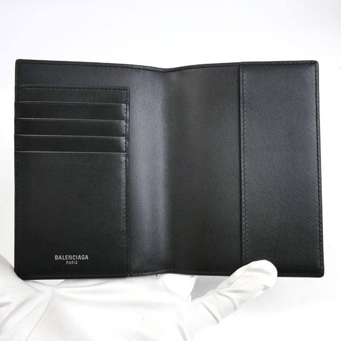 BALENCIAGA バレンシアガ パスポートホルダー パスポートケース ブラック 7877422AA3R1000 ユニセックス【中古】【美品】