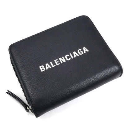 BALENCIAGA バレンシアガ エブリデイ コンパクトウォレット 二つ折り財布 ブラック 551933 DLQ4N 1000 レディース【中古】