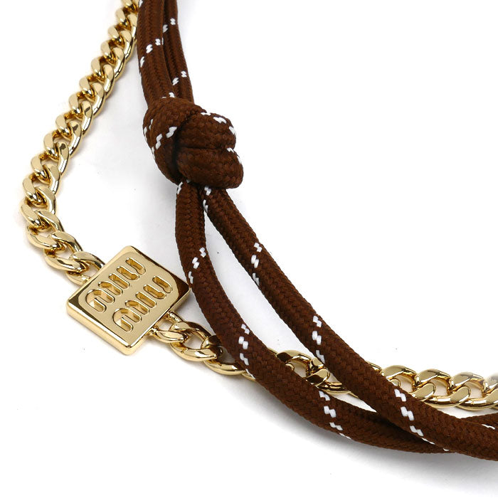 MIUMIU ミュウミュウ ファブリック GP レザー トリック キーリング チャーム バッグチャーム 5TL510_ACRT_F0Q7Z レディース【中古】【美品】