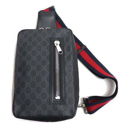 GUCCI グッチ ソフトGGスプリーム ベルトバッグ ボディバッグ ブラック 478325 ワンショルダー メンズ【中古】【美品】