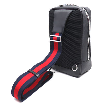 GUCCI グッチ ソフトGGスプリーム ベルトバッグ ボディバッグ ブラック 478325 ワンショルダー メンズ【中古】【美品】