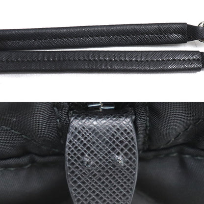 PRADA プラダ テスート インプントゥ チェーンショルダー ショルダーバッグ ブラック 1BB072 2AS3 F0002 レディース【中古】