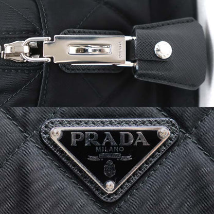 PRADA プラダ テスート インプントゥ チェーンショルダー ショルダーバッグ ブラック 1BB072 2AS3 F0002 レディース【中古】