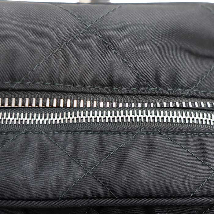 PRADA プラダ テスート インプントゥ チェーンショルダー ショルダーバッグ ブラック 1BB072 2AS3 F0002 レディース【中古】