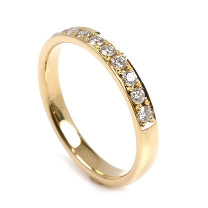 Vendome Aoyama ヴァンドーム青山 K18YG イエローゴールド ハーフエタニティ リング・指輪 AGVR956607DI ダイヤモンド0.30ct 9号 2.3g レディース【中古】