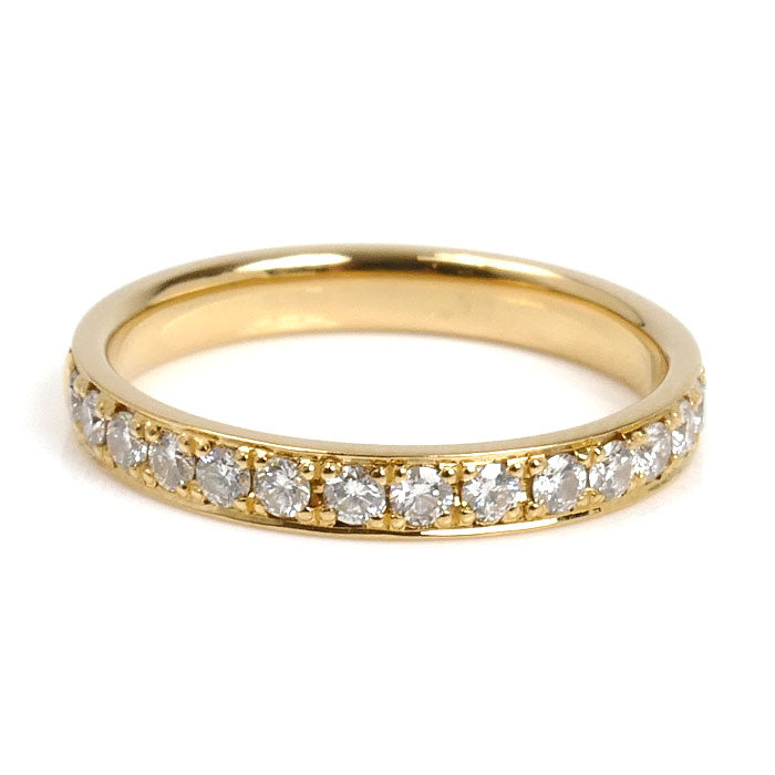 Vendome Aoyama ヴァンドーム青山 K18YG イエローゴールド ハーフエタニティ リング・指輪 AGVR956607DI ダイヤモンド0.30ct 9号 2.3g レディース【中古】