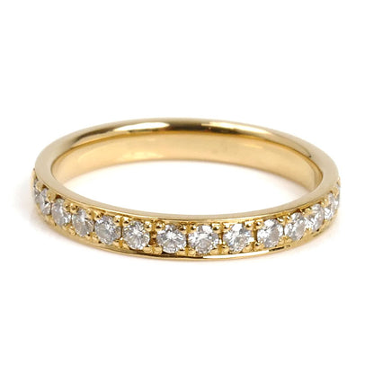 Vendome Aoyama ヴァンドーム青山 K18YG イエローゴールド ハーフエタニティ リング・指輪 AGVR956607DI ダイヤモンド0.30ct 9号 2.3g レディース【中古】