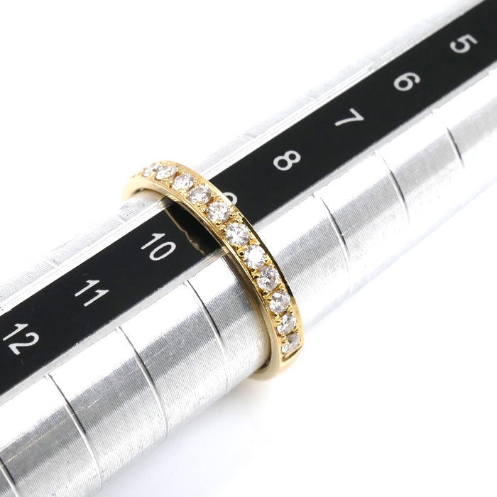 Vendome Aoyama ヴァンドーム青山 K18YG イエローゴールド ハーフエタニティ リング・指輪 AGVR956607DI ダイヤモンド0.30ct 9号 2.3g レディース【中古】
