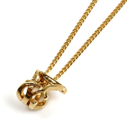 SAINT LAURENT サンローラン メタル YSL カサンドラ ネックレス 822754 Y1500 42/45cm レディース【中古】