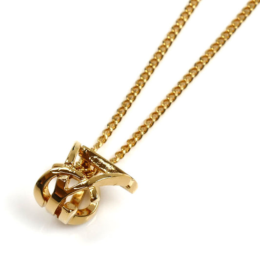 SAINT LAURENT サンローラン メタル YSL カサンドラ ネックレス 822754 Y1500 42/45cm レディース【中古】