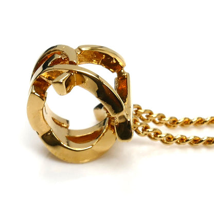 SAINT LAURENT サンローラン メタル YSL カサンドラ ネックレス 822754 Y1500 42/45cm レディース【中古】