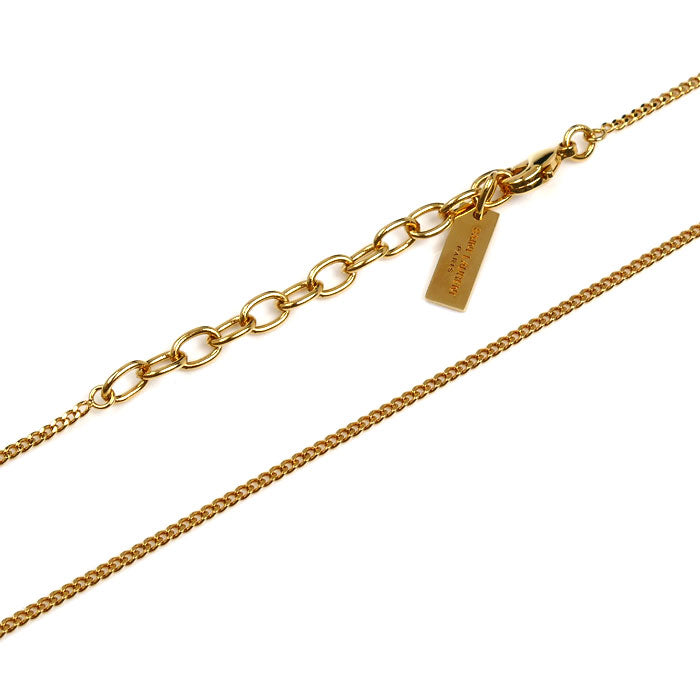 SAINT LAURENT サンローラン メタル YSL カサンドラ ネックレス 822754 Y1500 42/45cm レディース【中古】