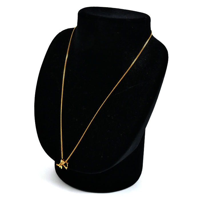 SAINT LAURENT サンローラン メタル YSL カサンドラ ネックレス 822754 Y1500 42/45cm レディース【中古】