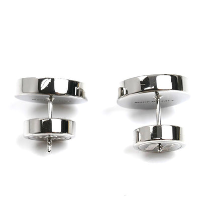 MIUMIU ミュウミュウ メタル エナメル ロゴ ピアス 5JO912 2F6T F0KUQ00【中古】