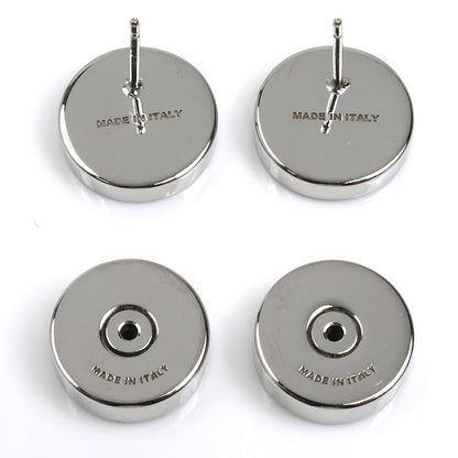 MIUMIU ミュウミュウ メタル エナメル ロゴ ピアス 5JO912 2F6T F0KUQ00【中古】