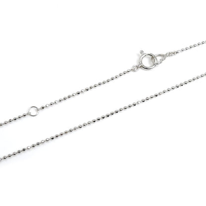 Ponte Vecchio ポンテヴェキオ K18WG ホワイトゴールド ハート ネックレス ボール ダイヤモンド0.60ct 3.8g 40cm レディース【中古】