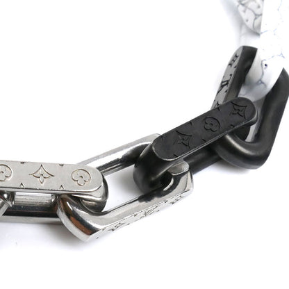 LOUIS VUITTON ルイ・ヴィトン GP シルバー モノグラムチェーン ブレスレット M1042L LE2203 L 21.5cm メンズ【中古】