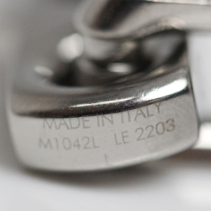 LOUIS VUITTON ルイ・ヴィトン GP シルバー モノグラムチェーン ブレスレット M1042L LE2203 L 21.5cm メンズ【中古】