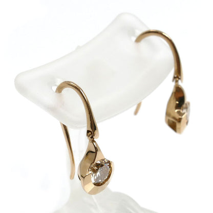 カシケイ K18PG ピンクゴールド ドッツ ダイヤ ピアス BDZ009P ダイヤモンド0.40ct/0.40ct 1.2g レディース【中古】
