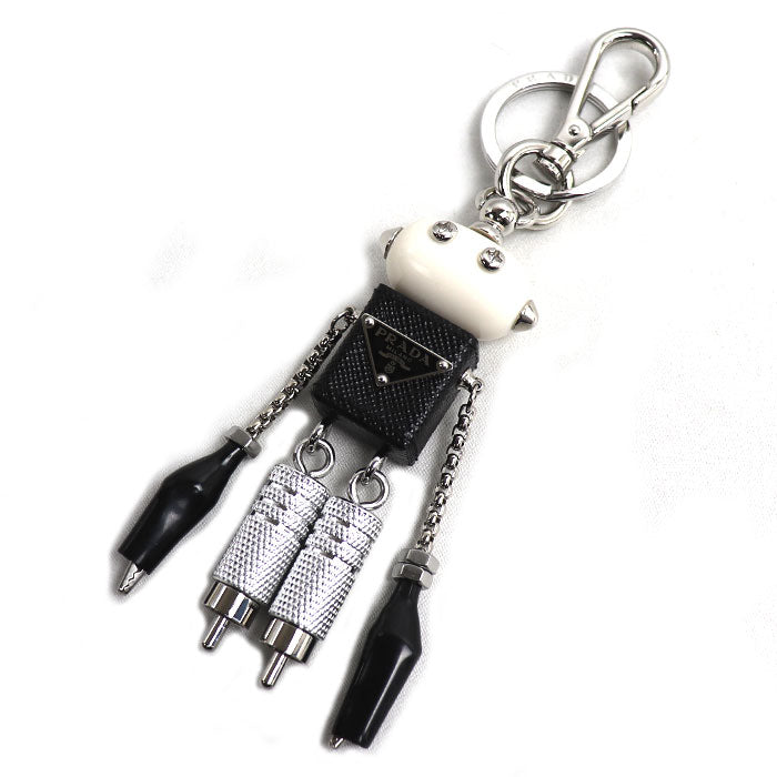 PRADA プラダ GP レザー ロボット バッグチャーム チャーム レディース【中古】【美品】