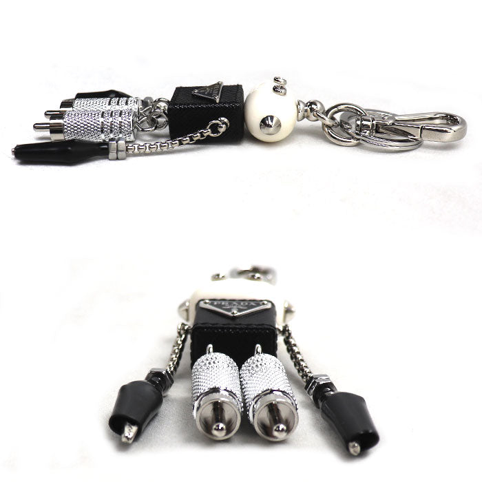 PRADA プラダ GP レザー ロボット バッグチャーム チャーム レディース【中古】【美品】
