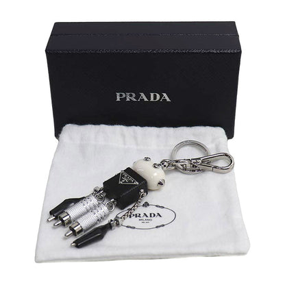 PRADA プラダ GP レザー ロボット バッグチャーム チャーム レディース【中古】【美品】