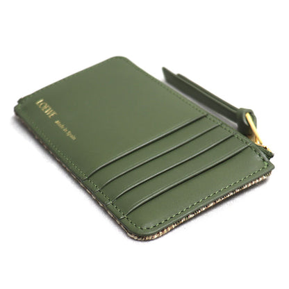 LOEWE ロエベ リピートアナグラム コインケース グリーン レディース【中古】