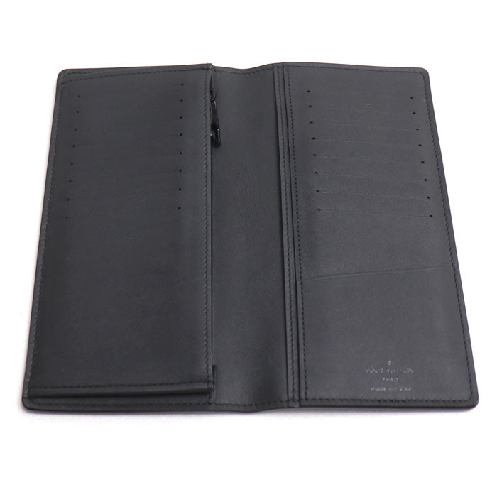 LOUIS VUITTON ルイ・ヴィトン ポルトフォイユブラザ 長財布 トリヨンレザー ブラック M69038 ICチップ メンズ【中古】【美品】