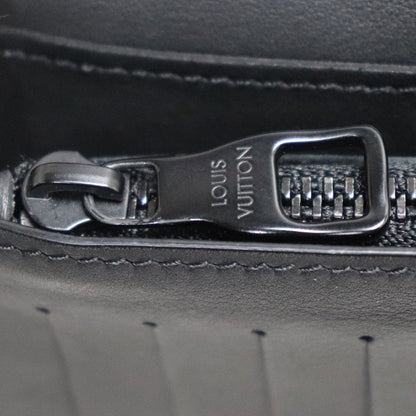 LOUIS VUITTON ルイ・ヴィトン ポルトフォイユブラザ 長財布 トリヨンレザー ブラック M69038 ICチップ メンズ【中古】【美品】